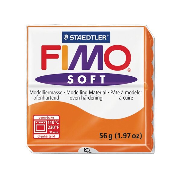 Fimo soft Modelliermasse, 57g, capriorange, 8020-42