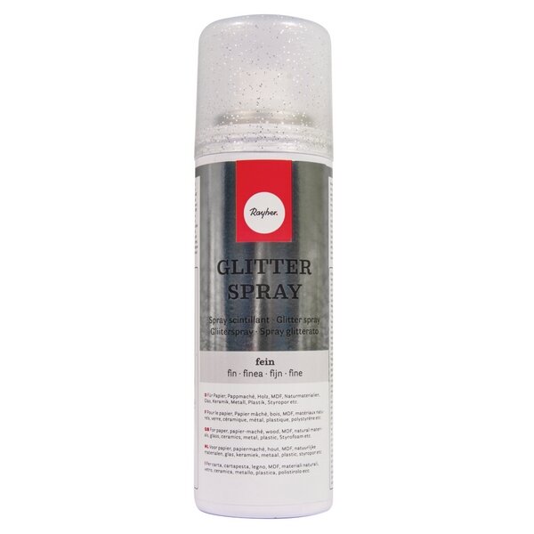 Glitterspray Fein, Dose 125ml, silber