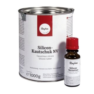 Silikon-Kautschuk, RTV/NV mit Vernetzer, 1,0 kg, 20 ml Vernetzer