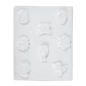 Gießform: Frühlingsmotive, 8 Motive, 3-5cm,...