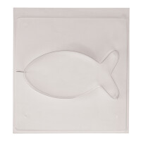 Gießform: Fisch, 25x12,5cm, Tiefe 4cm