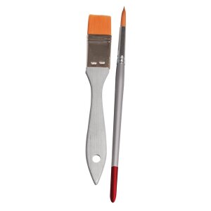 Pinselset Grundieren/Verzieren, FSC 100%, sortiert, SB-Btl 2St&uuml;ck