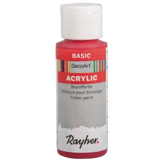 Acrylic-Bastelfarbe, Flasche 59 ml, klassikrot