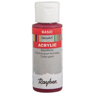 Acrylic-Bastelfarbe, Flasche 59 ml, weinrot