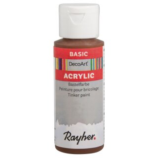 Acrylic-Bastelfarbe, Flasche 59 ml, kastanie
