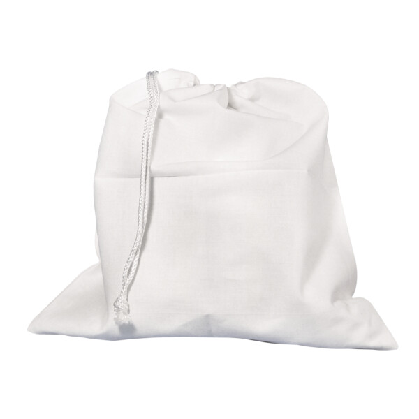 Schuhbeutel, weiß, 32x35cm, mit Kordelzug, SB-Btl 1Stück