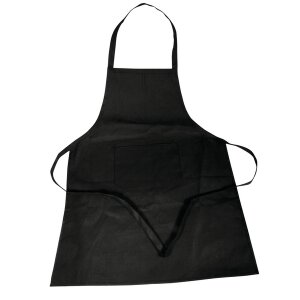 Baumwoll- Sch&uuml;rze, 70x95cm, SB-Btl 1St&uuml;ck, schwarz