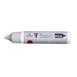 Basic-Pen, Flasche 28ml, weiß