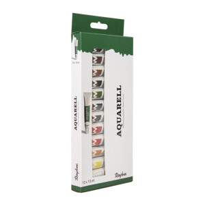 Künstler-Set Aquarellfarben, 12 Farben x 12ml, Set...