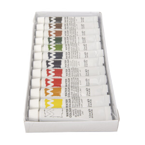 Künstler-Set Aquarellfarben, 12 Farben x 12ml, Set 144ml