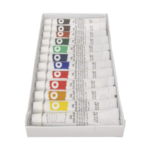 Künstler-Set Ölfarben, 12 Farben x 12ml, Set 144ml