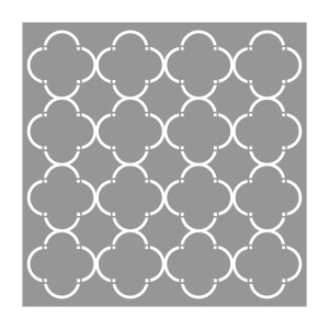 Schablone Waben modisch, 30,5x30,5cm, SB-Btl 1Stück