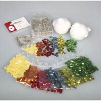 Pailletten Bastelset Vögel Piep&Matz, 2 Vögel, SB-Blisterbox