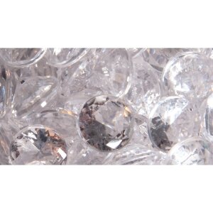 Acryl Streuteile Diamant, 12mm &oslash;, Dose 55g, kristall