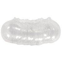 Plastik-Kugel, 2tlg., 6cm ø, Set 6Stück, kristall