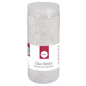 Glas-Steine transparent, 4-10mm, Dose 475ml