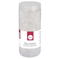 Glas-Steine transparent, 4-10mm, Dose 475ml