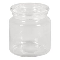 Vorratsglas mit Glasdeckel, 10cm ø, 10,5cm, 580ml, Öffnung ø7,5cm