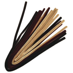 Chenilledraht-Mischung, 50x0,9cm, sortiert, SB-Btl 10St&uuml;ck, braun T&ouml;ne