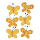 Filz-Schmetterling, 5cm, SB-Btl 6Stück, orange