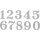 Stanzschabl. Set: Small Numbers, SB-Btl 10St&uuml;ck, 0,8-1,9cm