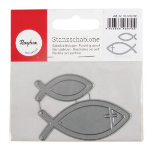 Stanzschablone: Fishes, 4,3-6,9cm, SB-Btl 2Stück