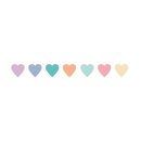 Washi Tape Candy Hearts, 15mm, Rolle 10m