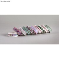 Washi Tape Candy Hearts, 15mm, Rolle 10m