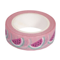 Washi Tape Melon, 15mm, Rolle 10m