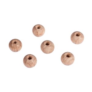 Rohholz-Perlen, 8mm &oslash;, SB-Btl 100St&uuml;ck