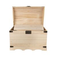Holz-Truhen-Set, 2 Größen, 37x21x26 cm + 44,8x28,8x32 cm