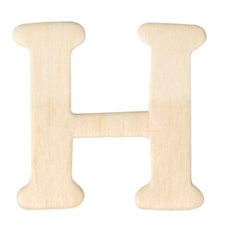 Holz-Buchstaben, 4 cm, H