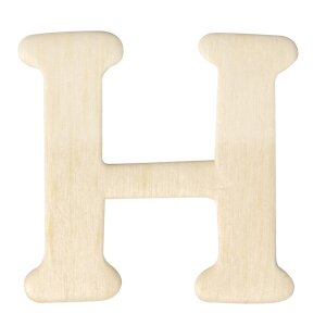Holz-Buchstaben, 4 cm, H