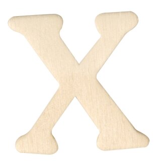 Holz-Buchstaben, 4 cm, X