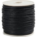Baumwollband schwarz 1 mm, 40 m