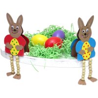 Bastelset Kantenhocker Hase von Prell, 6 Stück
