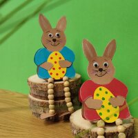 Bastelset Kantenhocker Hase von Prell, 6 Stück