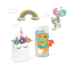 Papierset Pastell, Basteln ohne Ende, inkl. Vorlagen