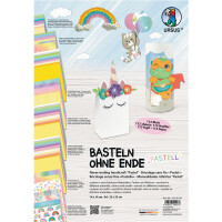 Papierset Pastell, Basteln ohne Ende, inkl. Vorlagen