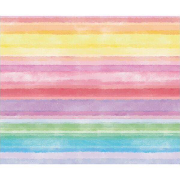 Motivkarton Regenbogen Streifen Pastell, 49,5 x 68 cm, 10 Bogen