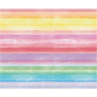 Motivkarton Regenbogen Streifen Pastell, 49,5 x 68 cm, 10 Bogen