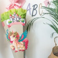 Green & Easy Schultüte Bastelset Pegasus, inkl. Schulstarterpaket GRATIS