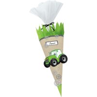 Green & Easy Schultüte Bastelset Traktor von URSUS, inkl. Schulstarterpaket GRATIS