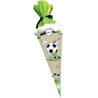 Green & Easy Schultüte Bastelset Fußball von URSUS, inkl. Schulstarterpaket GRATIS