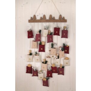 Bastelset Adventskalender bunt zum Hängen, 44 x 94 cm