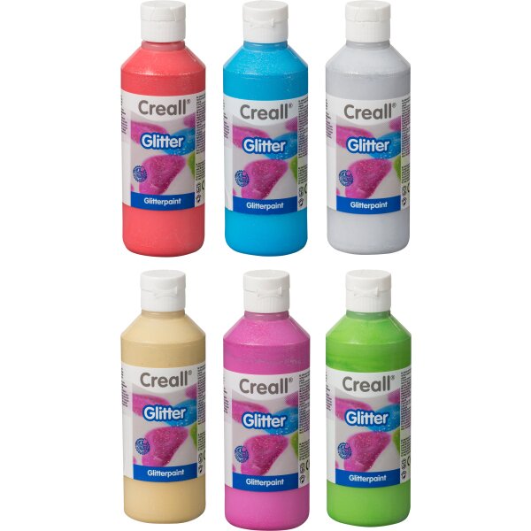 CREALL® Glitter Glitzerfarbe Einzelfarben, 250 ml