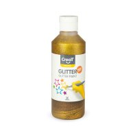 CREALL® Glitter Glitzerfarbe, 250 ml Gold