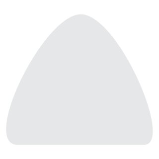 Laternenzuschnitt Triangel weiß, 17 x 14,5 cm, 10 Stück