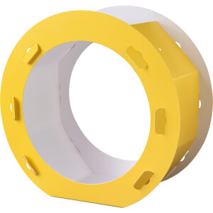 Laternenrohling rund gelb, &Oslash; 22 cm