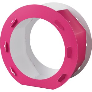 Laternenrohling rund pink, Ø 22 cm